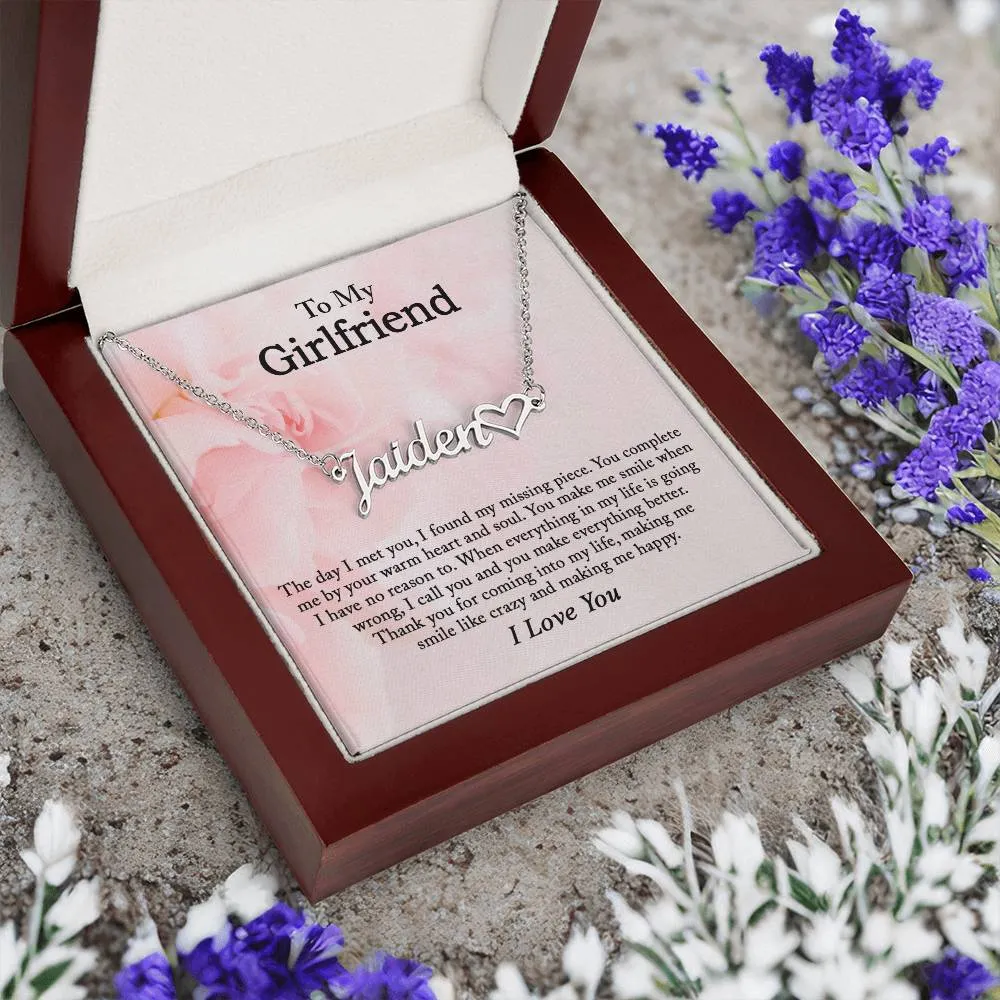 To My Girlfriend Necklace, Girlfriend Gift, Girlfriend Necklace, Girlfriend Birthday, Anniversary Gift for Girlfriend, Christmas Gifts