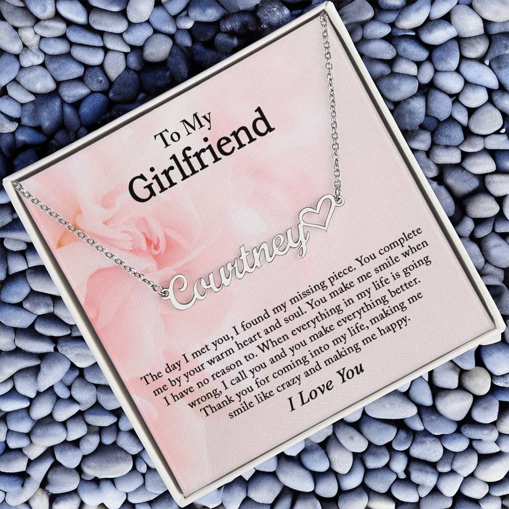 To My Girlfriend Necklace, Girlfriend Gift, Girlfriend Necklace, Girlfriend Birthday, Anniversary Gift for Girlfriend, Christmas Gifts