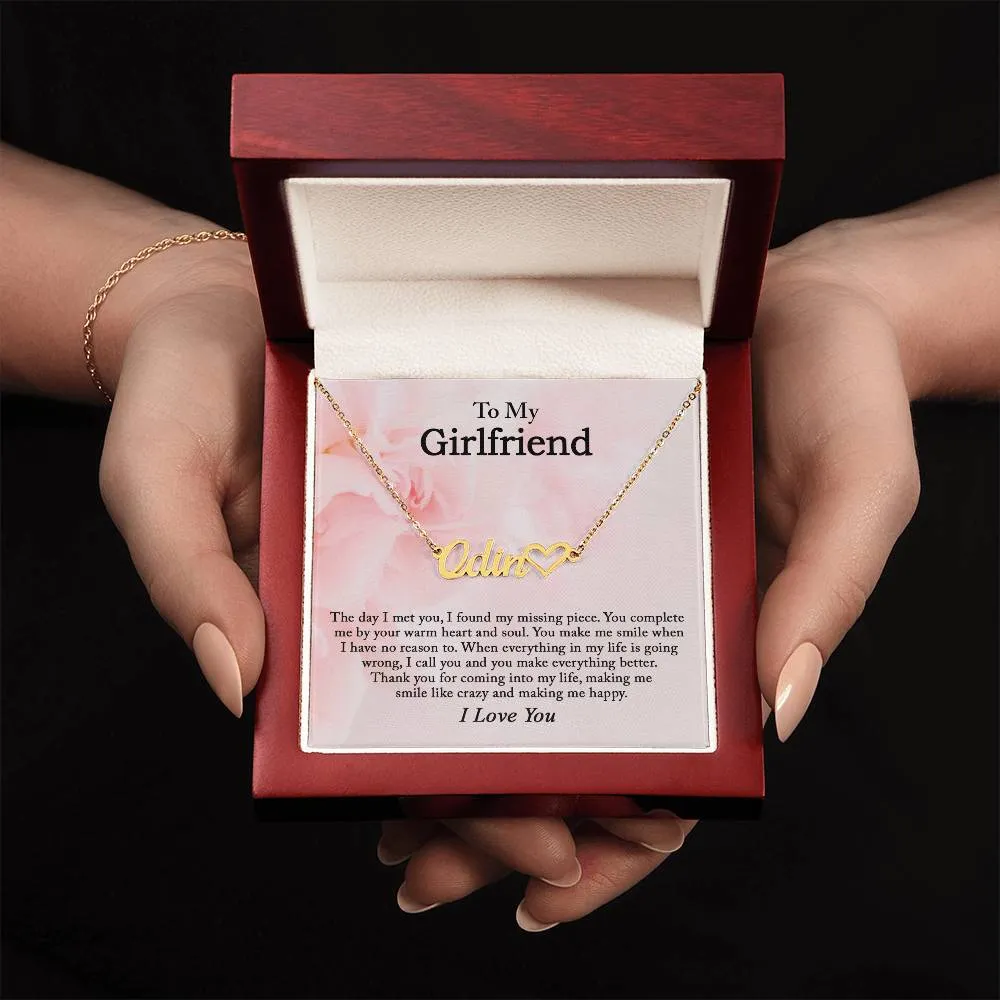 To My Girlfriend Necklace, Girlfriend Gift, Girlfriend Necklace, Girlfriend Birthday, Anniversary Gift for Girlfriend, Christmas Gifts