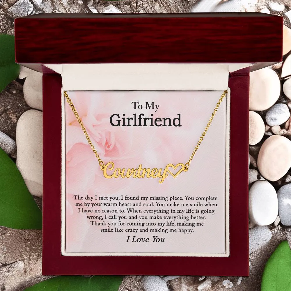 To My Girlfriend Necklace, Girlfriend Gift, Girlfriend Necklace, Girlfriend Birthday, Anniversary Gift for Girlfriend, Christmas Gifts
