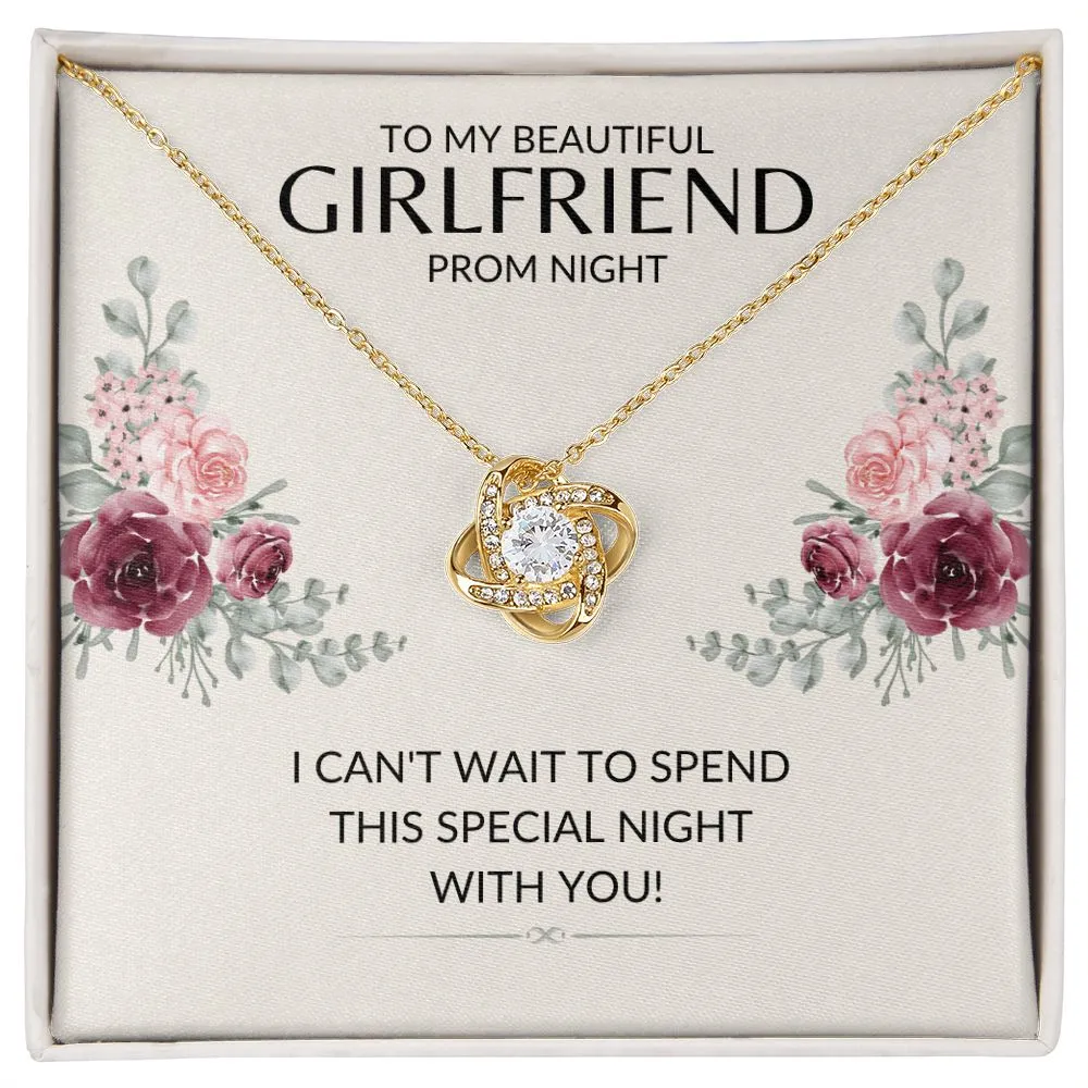 To My Girlfriend Prom Night | Love Knot Necklace