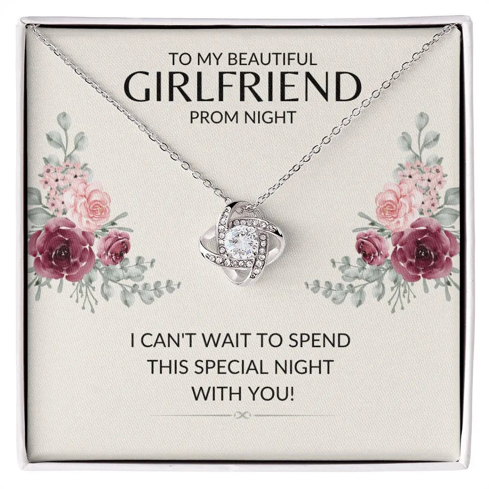 To My Girlfriend Prom Night | Love Knot Necklace
