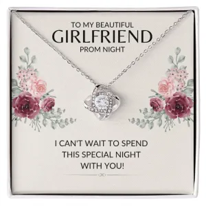 To My Girlfriend Prom Night | Love Knot Necklace