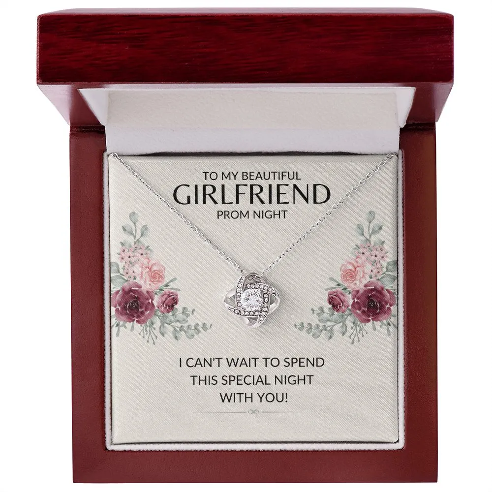 To My Girlfriend Prom Night | Love Knot Necklace