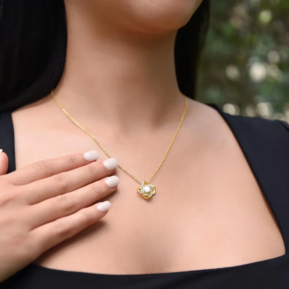 To My Granddaughter (Love, Grandpa) - I Am Always Here | Gold and Stainless Steel Grand Daughter Necklace