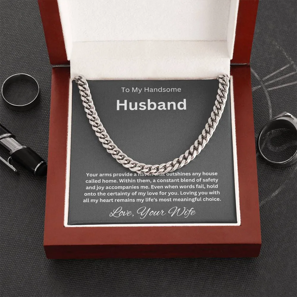 To My Handsome Husband