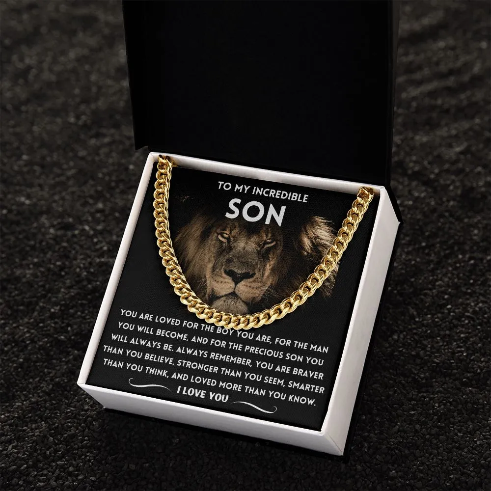 To My Incredible Son