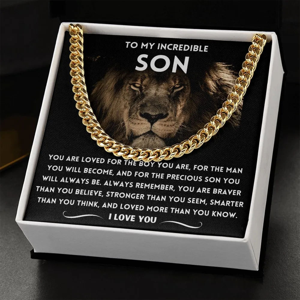 To My Incredible Son