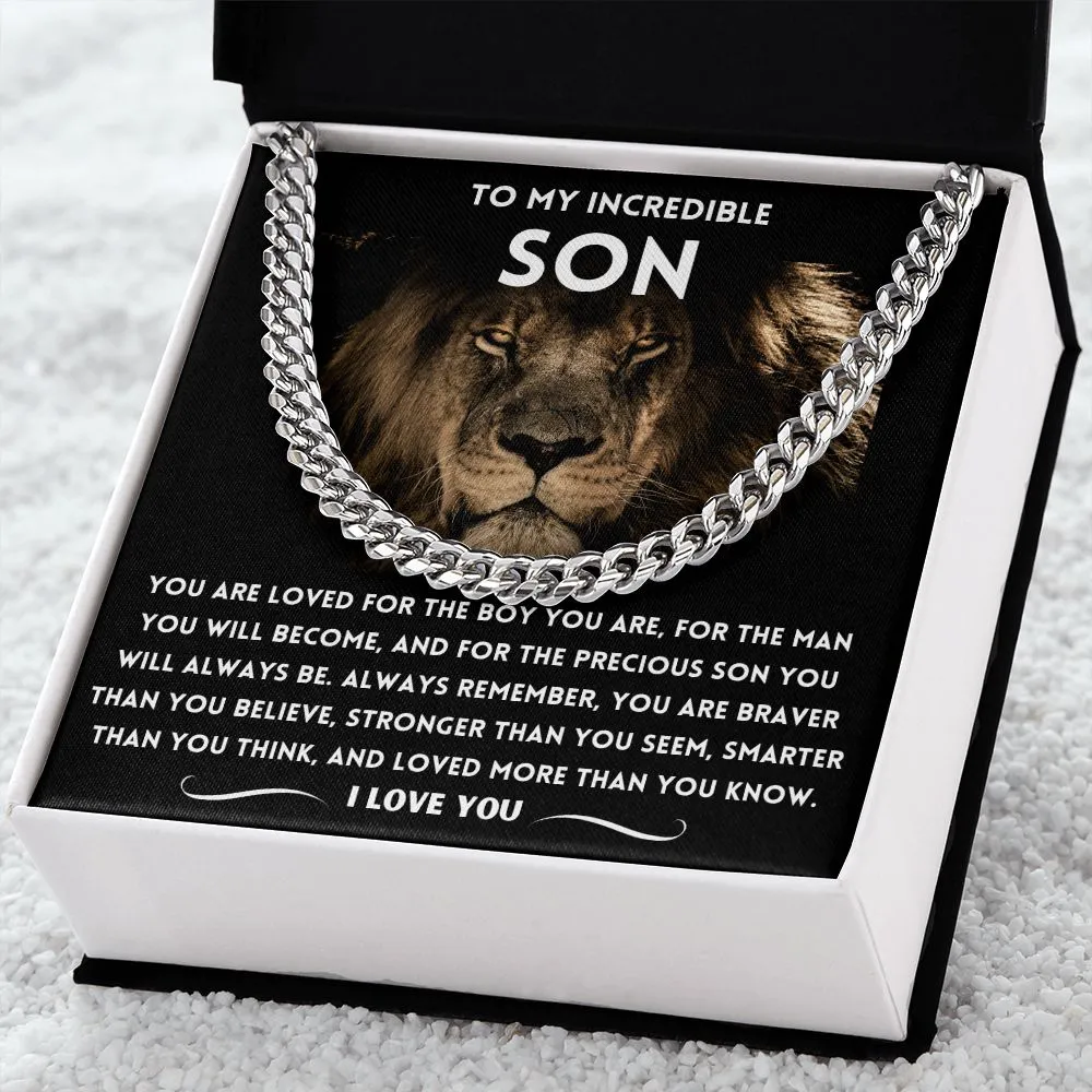 To My Incredible Son