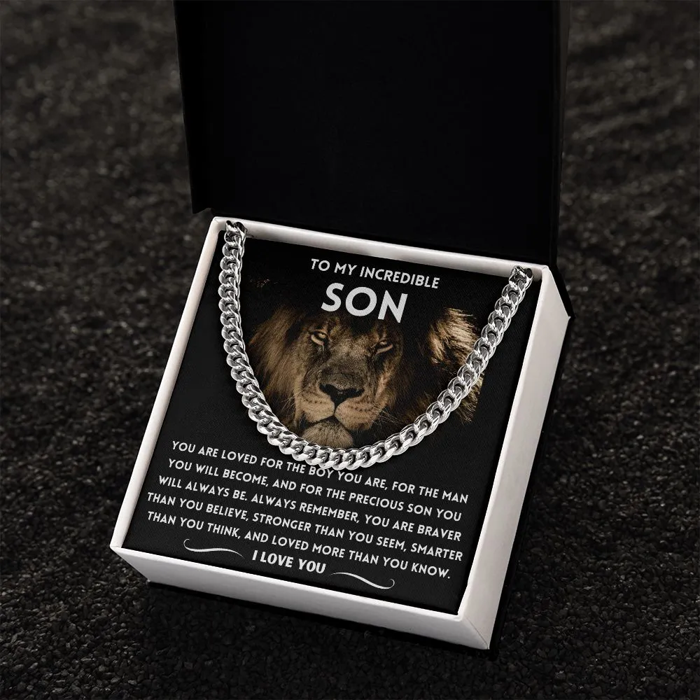 To My Incredible Son