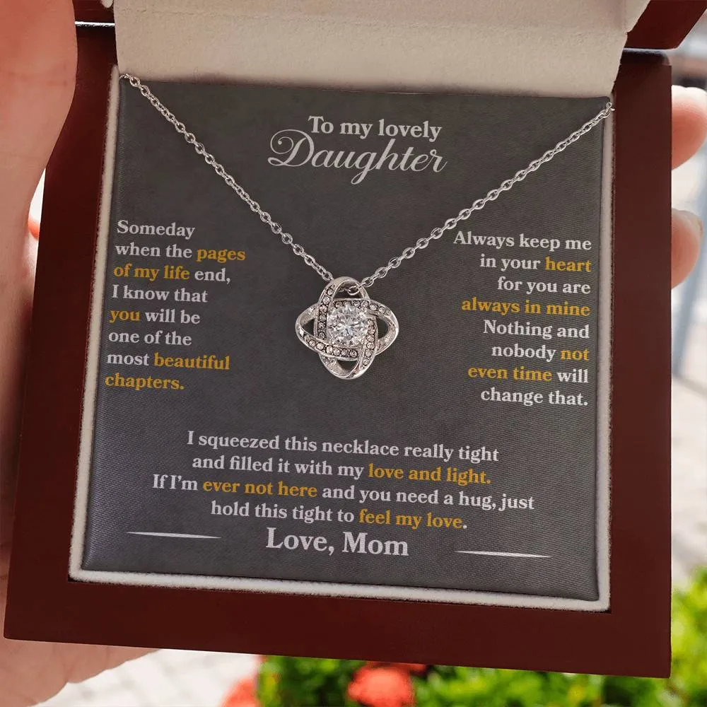 To My Lovely Daughter - Always Keep Me In Your Heart - Love Mom - PRICE INCLUDES FREE SHIPPING