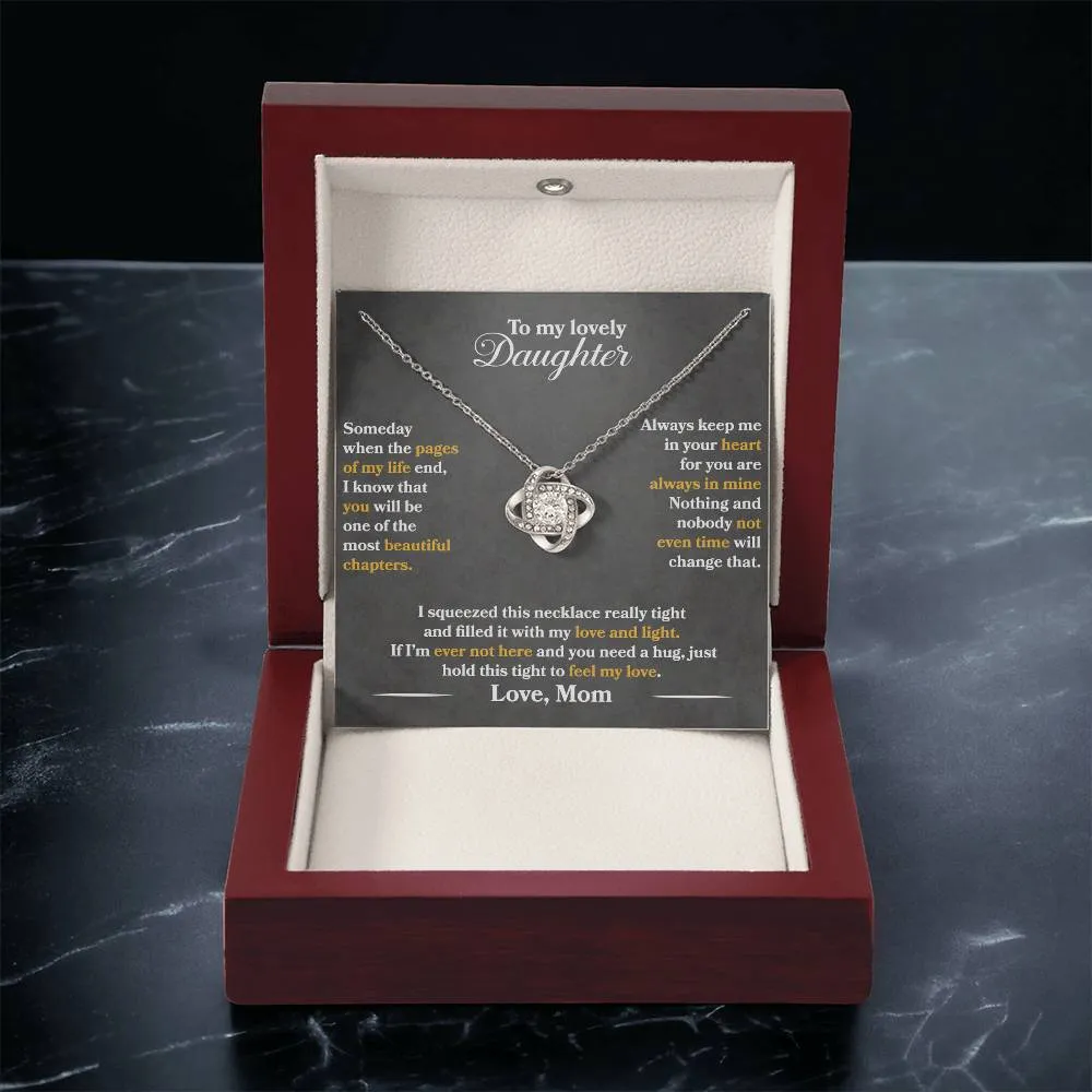 To My Lovely Daughter - Always Keep Me In Your Heart - Love Mom - PRICE INCLUDES FREE SHIPPING