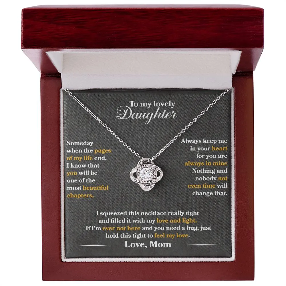 To My Lovely Daughter - Always Keep Me In Your Heart - Love Mom - PRICE INCLUDES FREE SHIPPING
