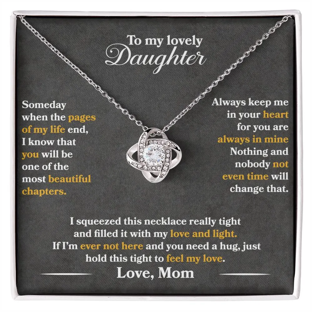 To My Lovely Daughter - Always Keep Me In Your Heart - Love Mom - PRICE INCLUDES FREE SHIPPING