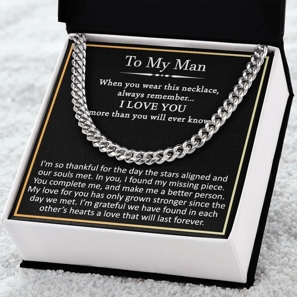 To my man Im so thankful