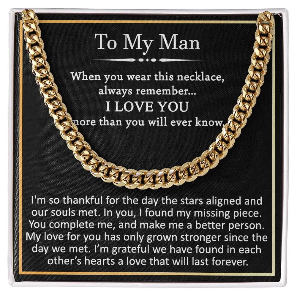 To my man Im so thankful