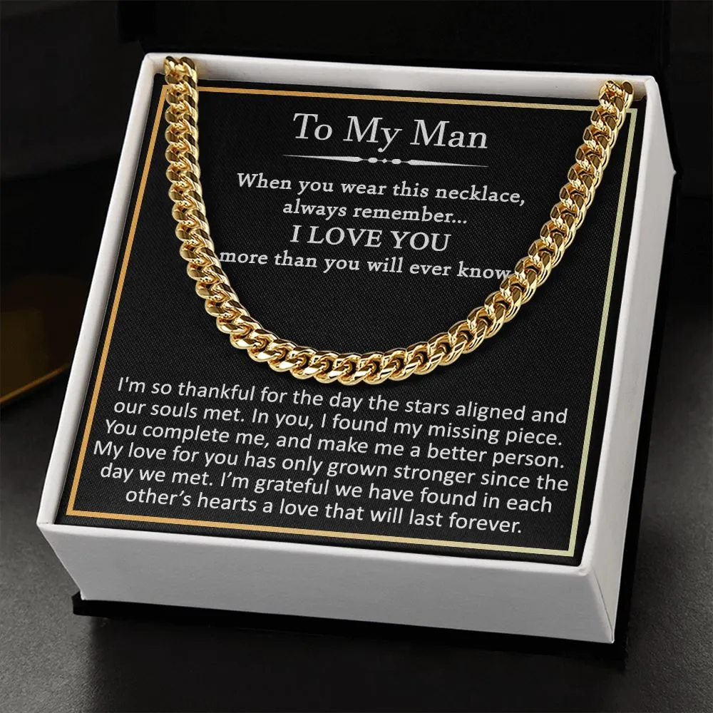 To my man Im so thankful