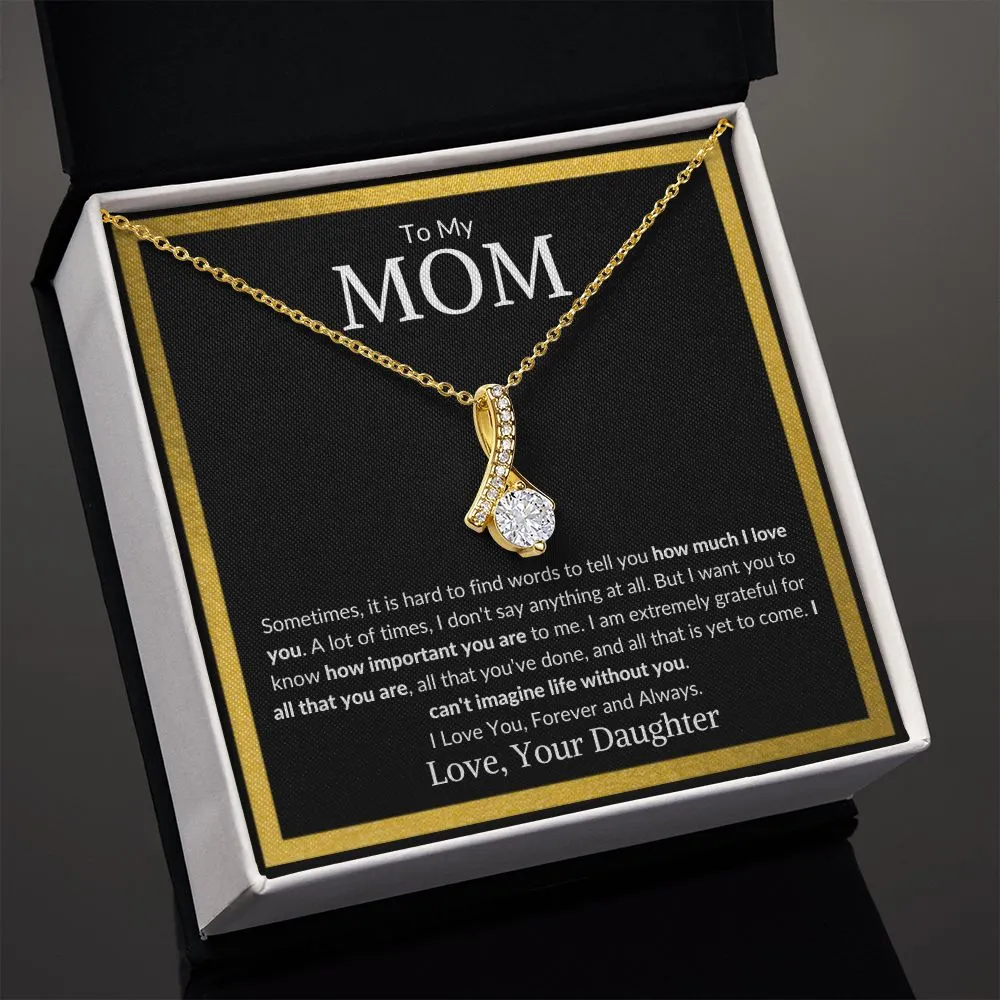 To My Mom, From Daughter | Alluring Beauty Necklace