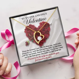 To My One And Only Valentine Feel Loved To The Core | Forever Love Necklace