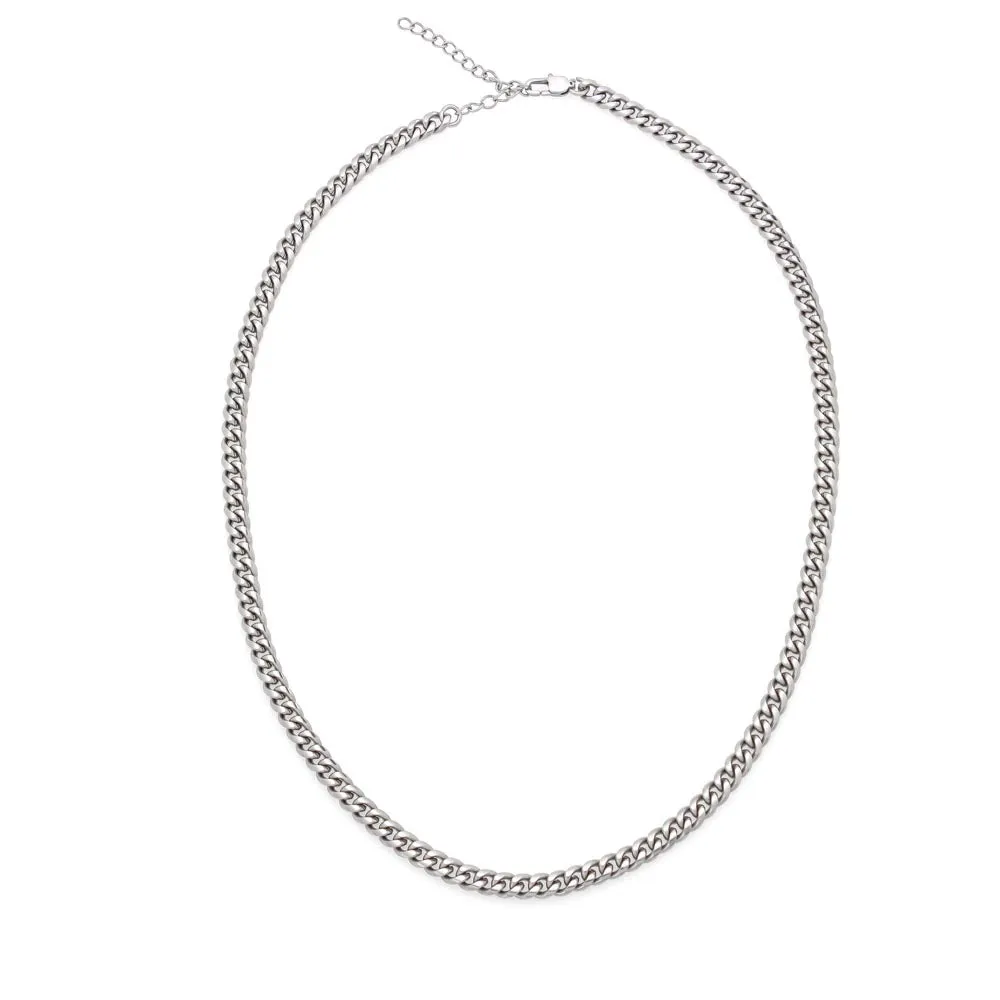 To My Son - Be A Warrior Cuban Link Necklace For Him with Message Card