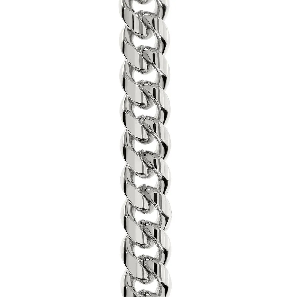 To My Son - Be A Warrior Cuban Link Necklace For Him with Message Card