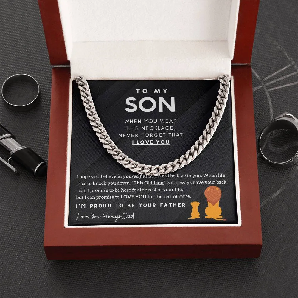 To My Son, I'm Proud To Be Your Father (Length Adjustable)