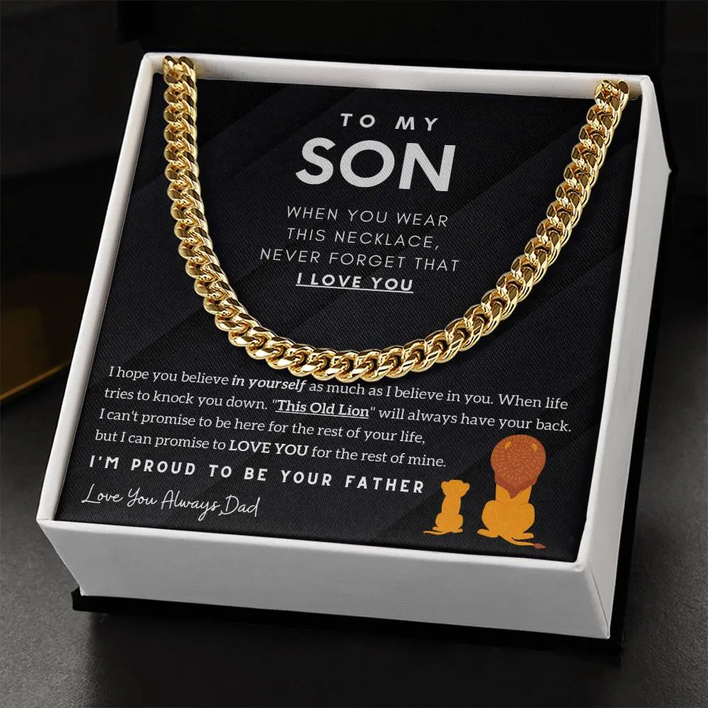 To My Son, I'm Proud To Be Your Father (Length Adjustable)