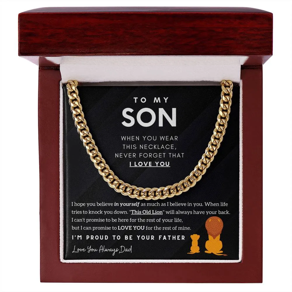 To My Son, I'm Proud To Be Your Father (Length Adjustable)