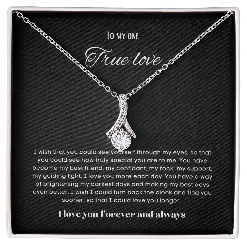 To my soulmate alluring beauty necklace gift for birthdays and special occasion