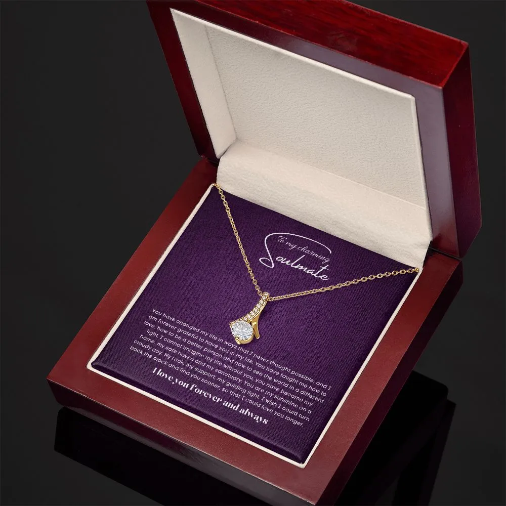 To my soulmate alluring beauty necklace gift for birthdays and special occasion