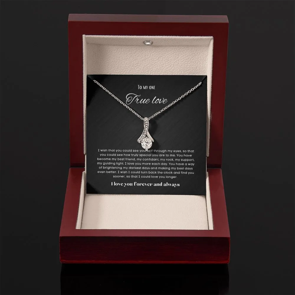 To my soulmate alluring beauty necklace gift for birthdays and special occasion