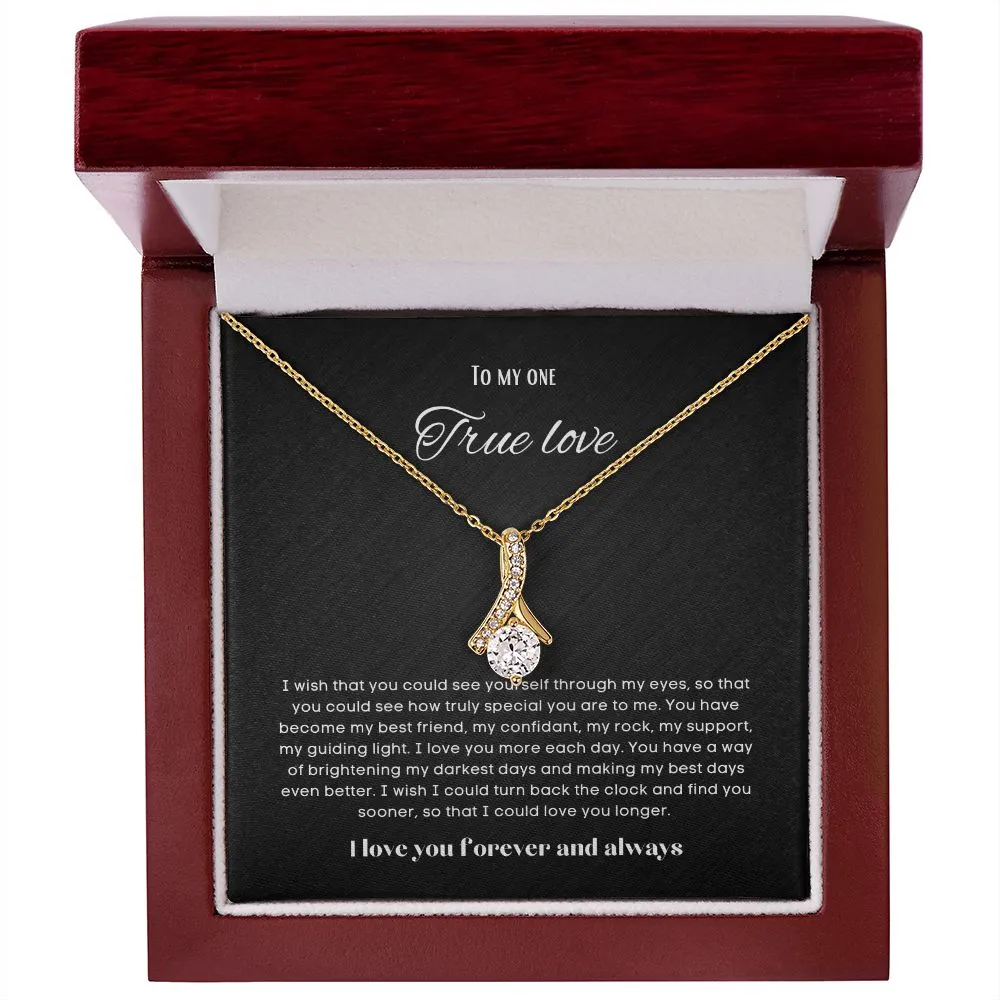 To my soulmate alluring beauty necklace gift for birthdays and special occasion
