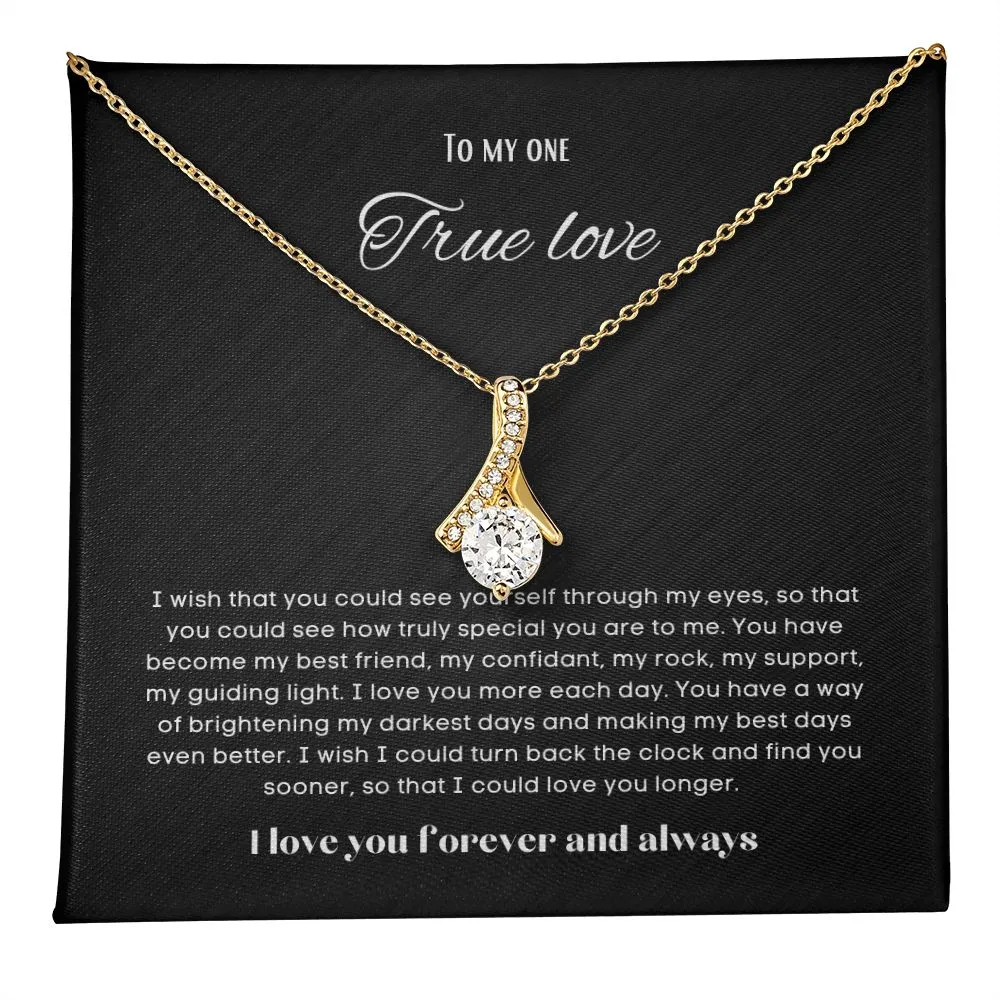 To my soulmate alluring beauty necklace gift for birthdays and special occasion