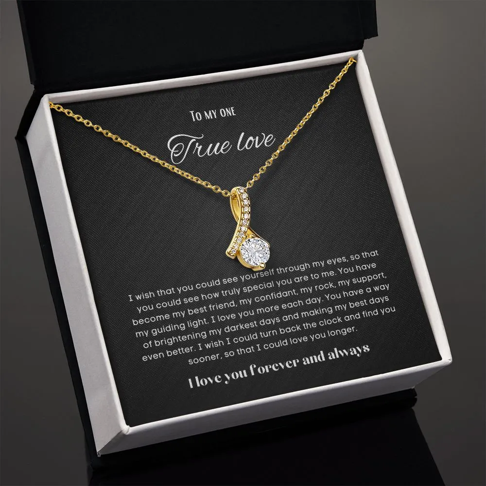 To my soulmate alluring beauty necklace gift for birthdays and special occasion