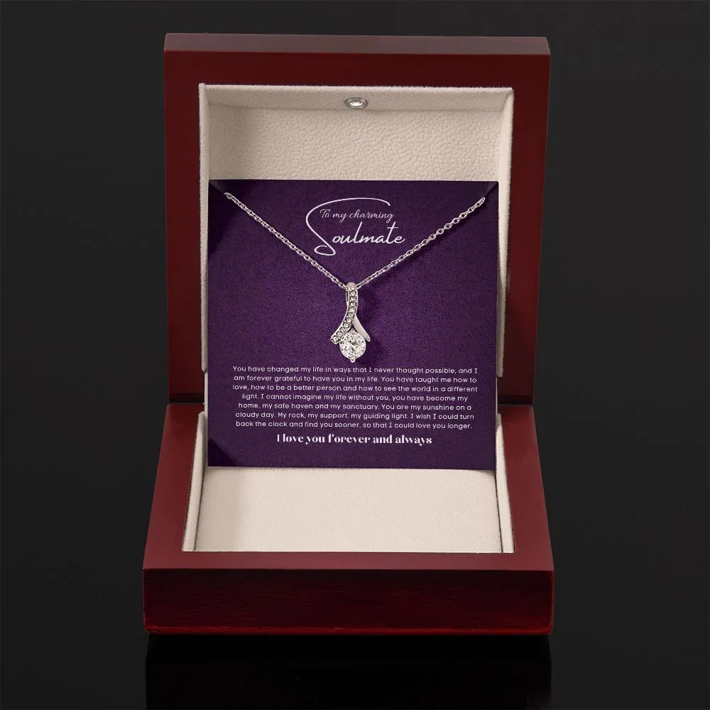 To my soulmate alluring beauty necklace gift for birthdays and special occasion
