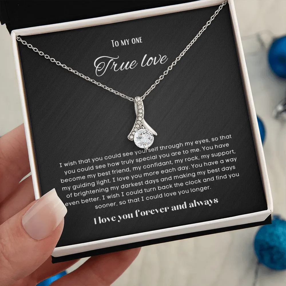 To my soulmate alluring beauty necklace gift for birthdays and special occasion