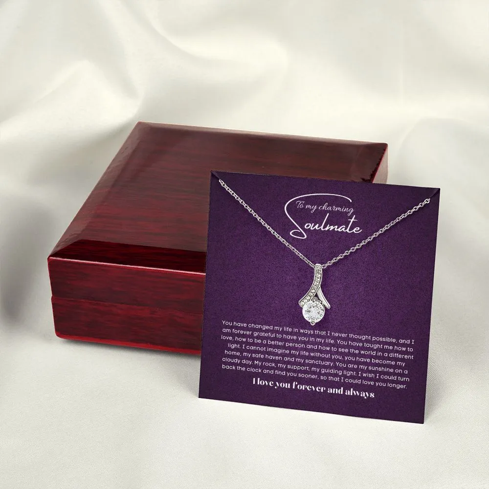 To my soulmate alluring beauty necklace gift for birthdays and special occasion