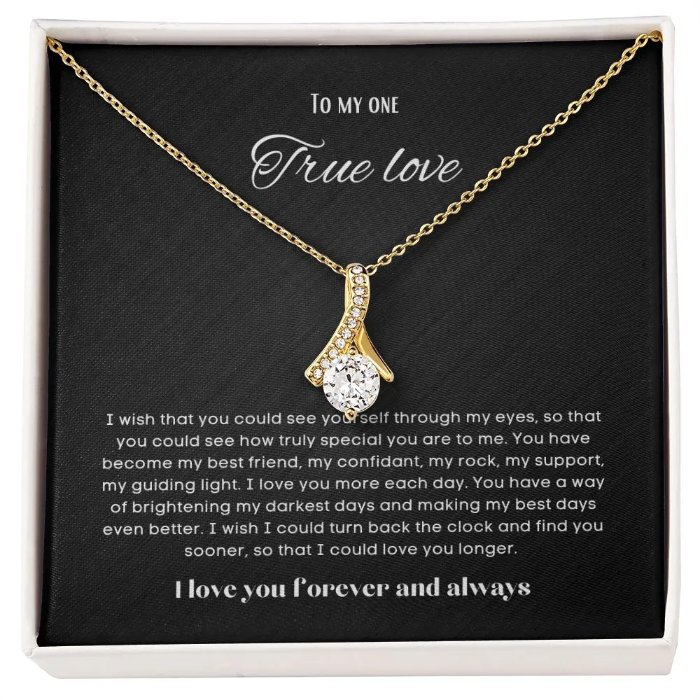 To my soulmate alluring beauty necklace gift for birthdays and special occasion