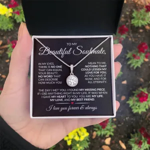 To My Soulmate | For All Eternity | Eternal Hope Necklace
