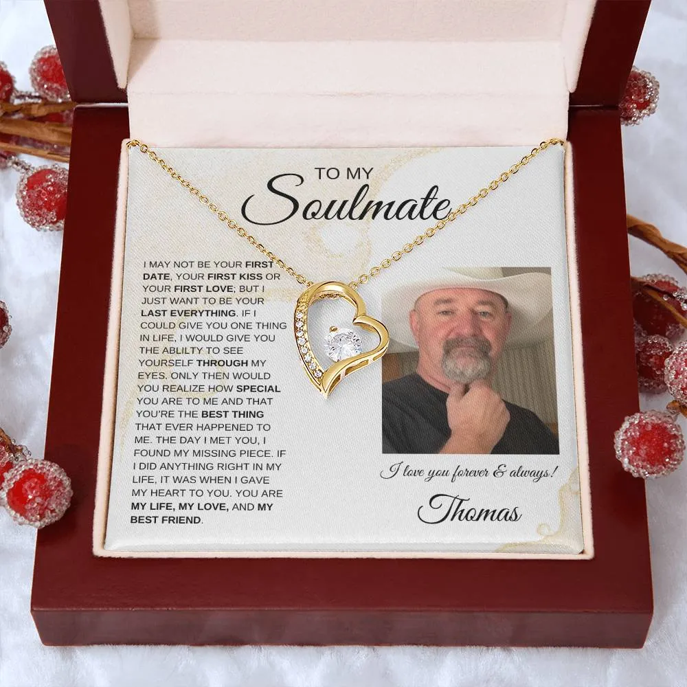 To My Soulmate | Forever Love Necklace - Personalized | Sands