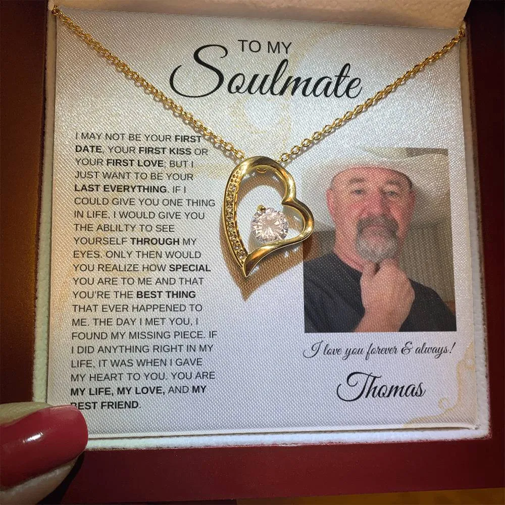 To My Soulmate | Forever Love Necklace - Personalized | Sands