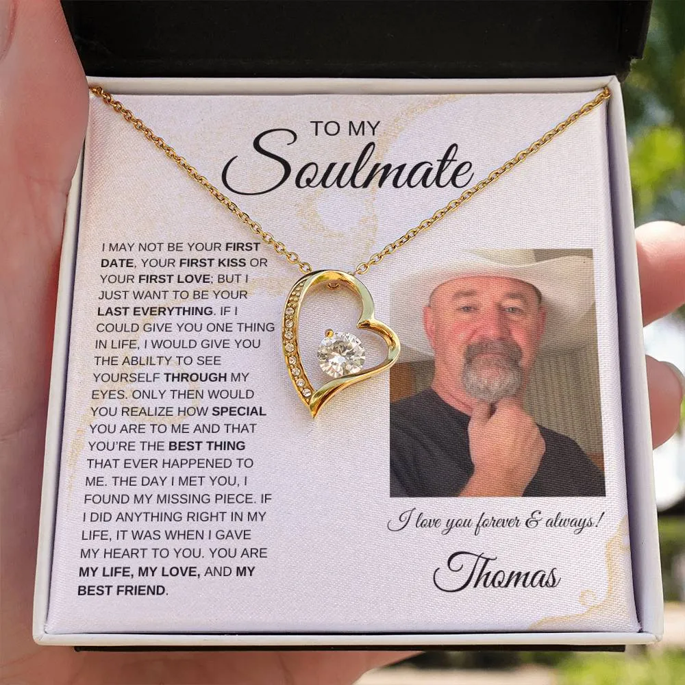 To My Soulmate | Forever Love Necklace - Personalized | Sands