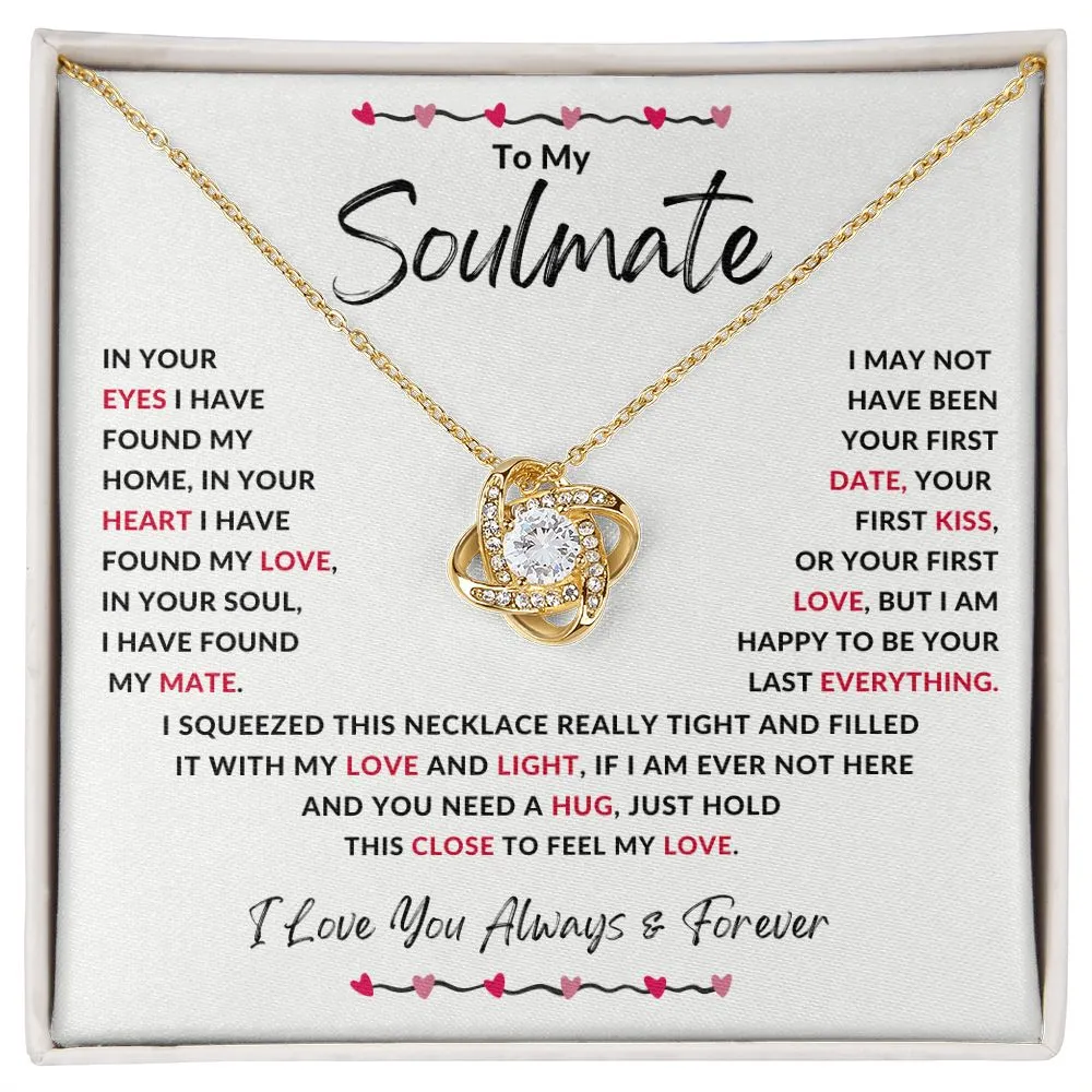 To My Soulmate Gift for Girlfriend, Wife, Fiancé, Valentines or Anniversary