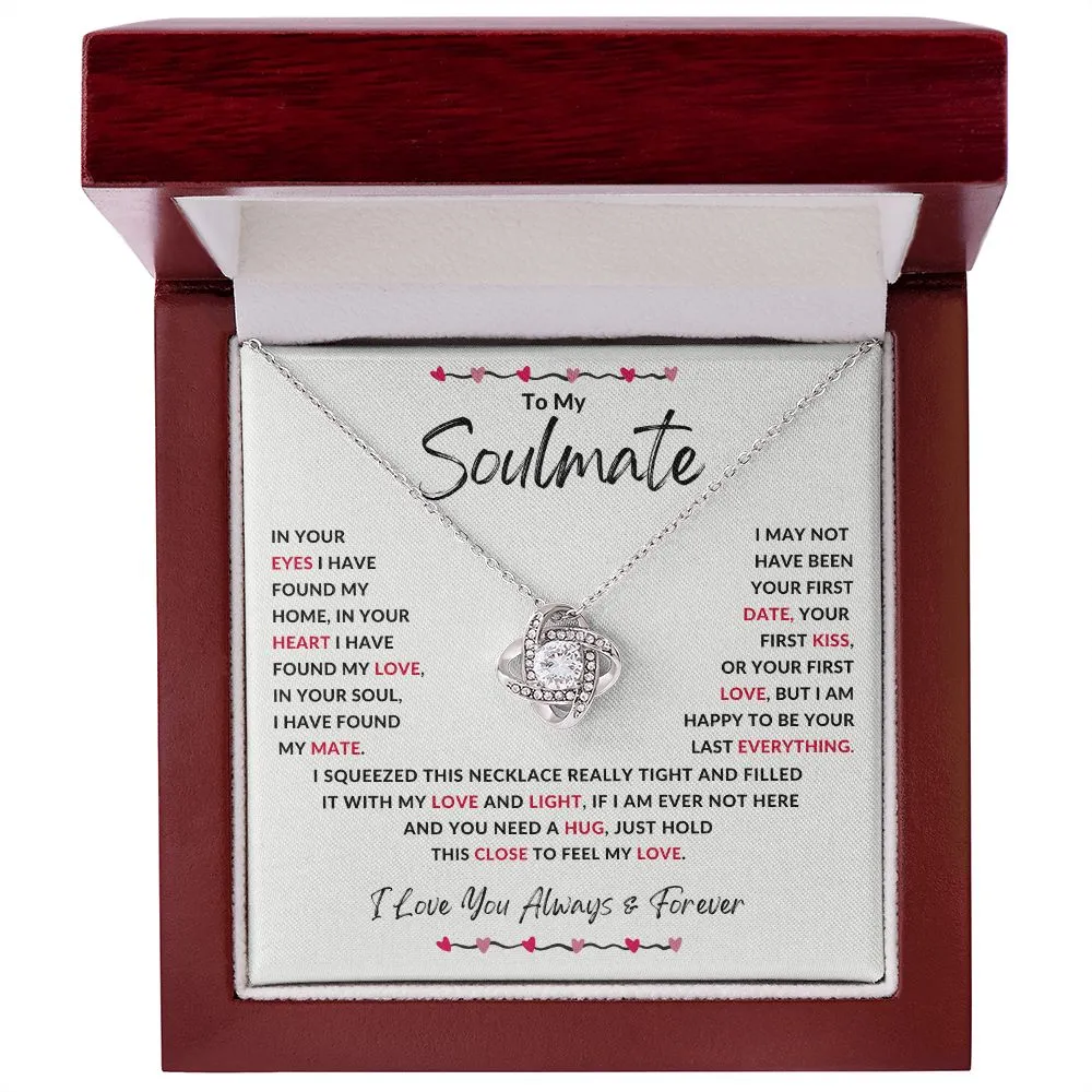 To My Soulmate Gift for Girlfriend, Wife, Fiancé, Valentines or Anniversary