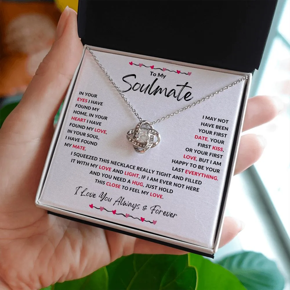 To My Soulmate Gift for Girlfriend, Wife, Fiancé, Valentines or Anniversary