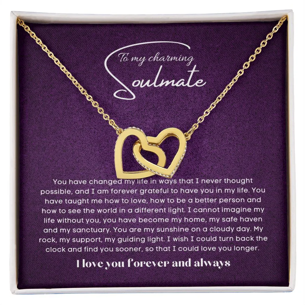 To my soulmate Interlocking hearts