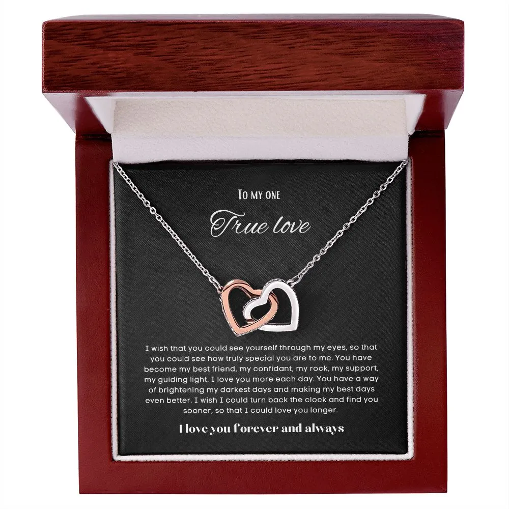 To my soulmate Interlocking hearts
