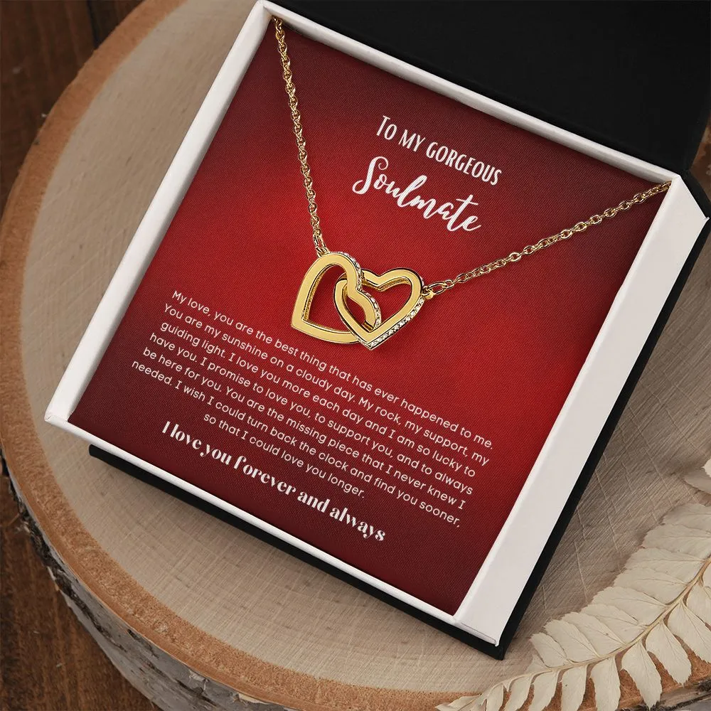 To my soulmate Interlocking hearts