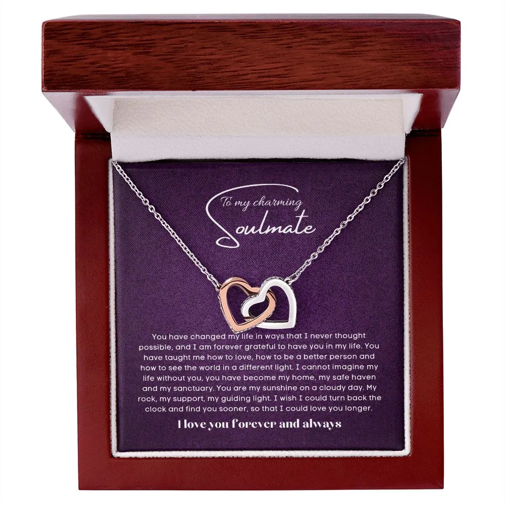 To my soulmate Interlocking hearts