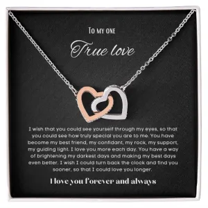 To my soulmate Interlocking hearts